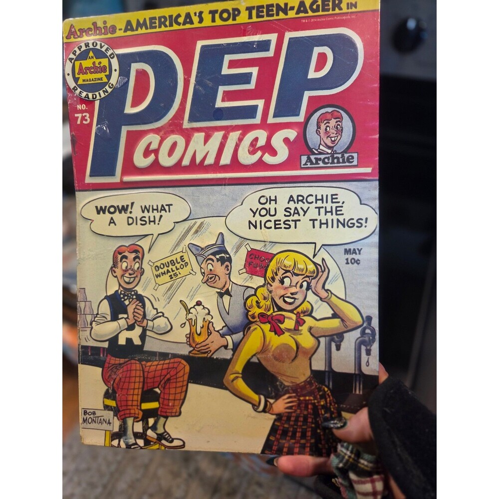 Archie Andrew's Pep Tin Sign